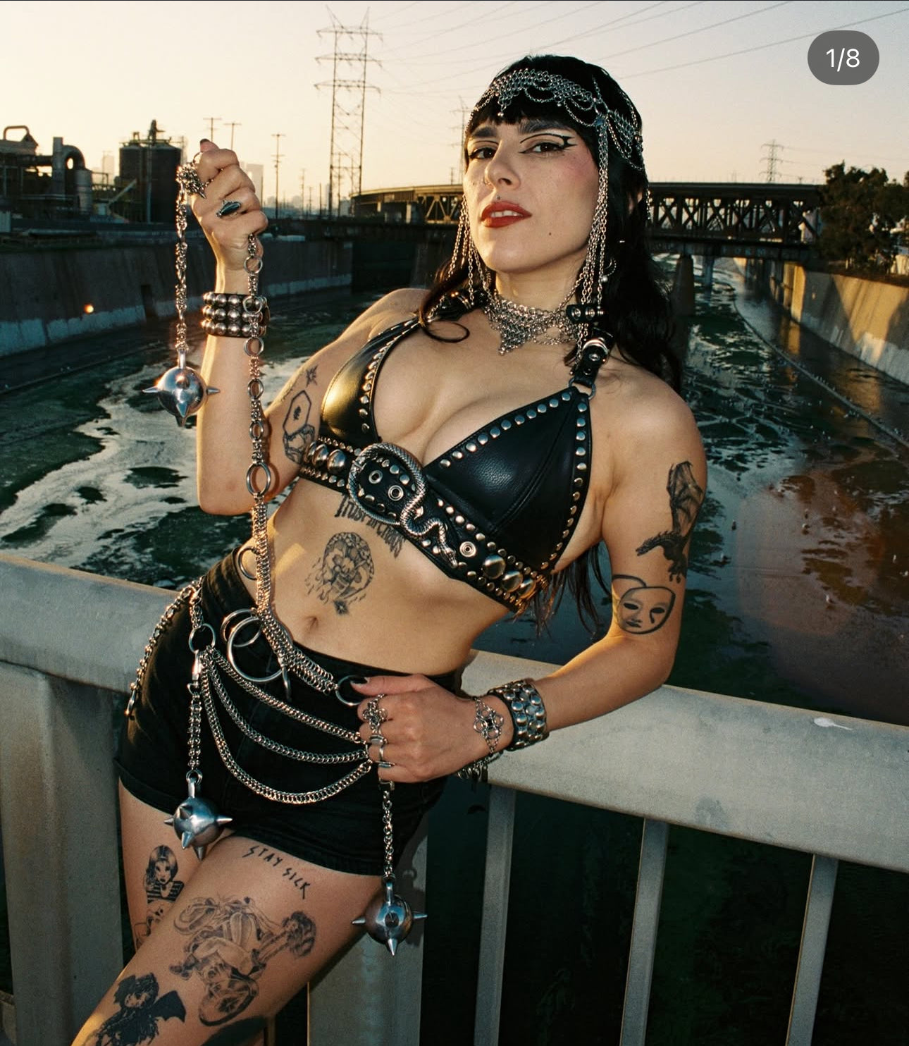 “VENOM” HALTER  TOP